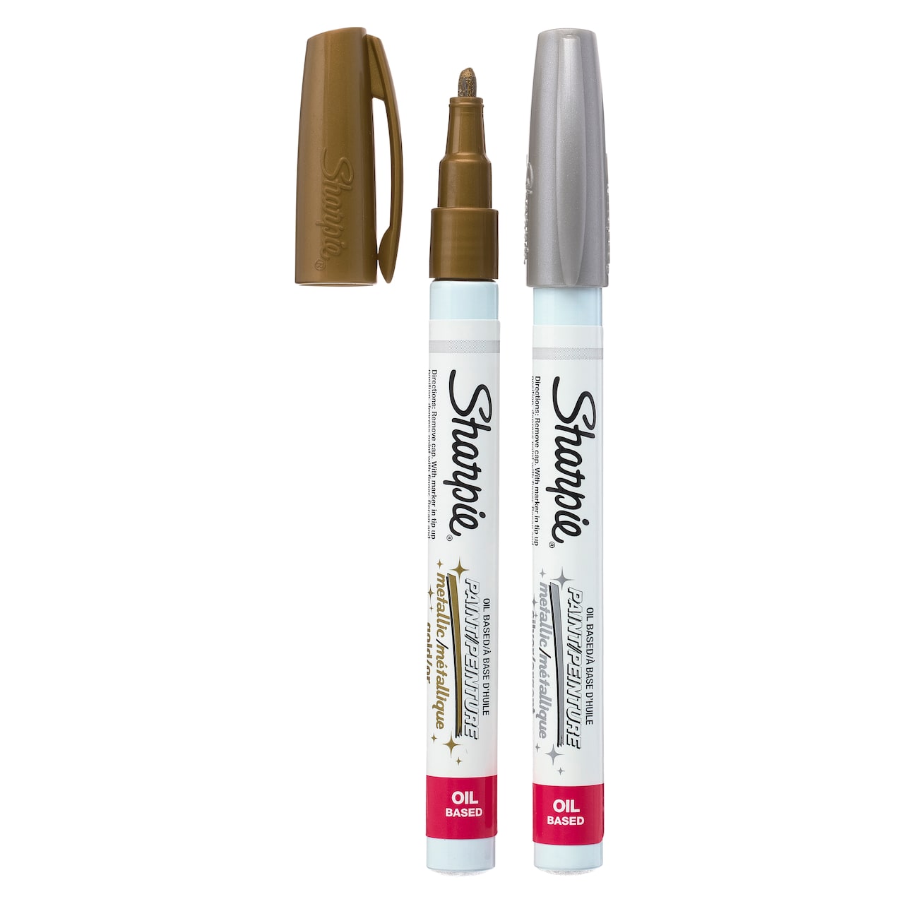 Sharpie&#xAE; Oil-Based Paint Markers, Fine Point Metallic Set